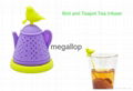 Highest Quality Silicone Bird and Teapot Tea Infuse 2