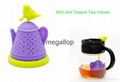 Highest Quality Silicone Bird and Teapot Tea Infuse 3