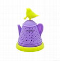 Highest Quality Silicone Bird and Teapot Tea Infuse 4