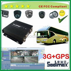 Top quality 4/8 channel 3g gps kingston