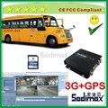 Top quality 4/8 channel 3g gps kingston micro sd card mobile dvr for bus fleet  3