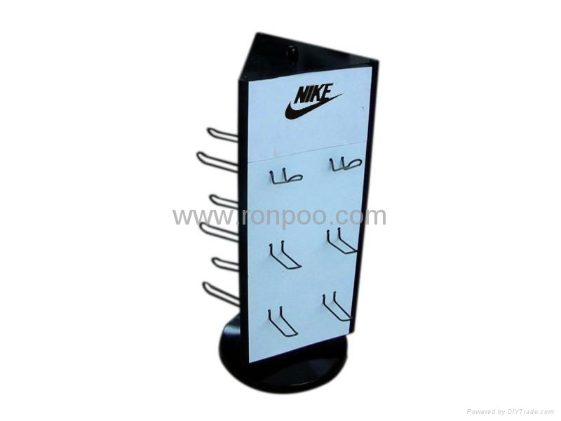 Display Rack for Hanging Items-Counter Top Slatwall Display-Shoe Fitting