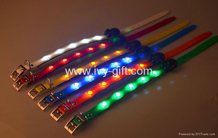 rechargeable pet collar flashing Led Dog Collar 3