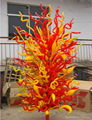 Modern Hotel decor project tall hand blown art glass sculpture