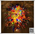 Hand made blown art crystal murano glass chandelier made in china 1