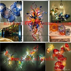 Wholesale Hand made decorative blown murano art glass wall art