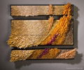 Modern decorative grass in the wind Hand blown glass sculpture wall art 1