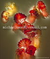 Modern wall art blown murano glass wall