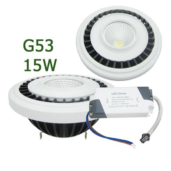 bulk buy from china CE ROHS approved cob 15w G53 led ar111 3