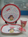 Melamine children's tableware set