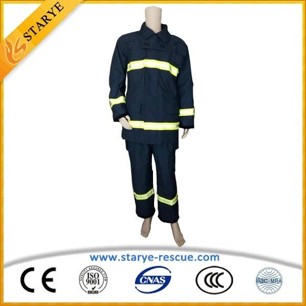 EN469 CE Approval Aramid 4 Layers Fire Fighting Suit Anti Fire Clothing 3