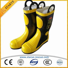 High Quality Fire Retardant Boots Firefighting Use Fire Boots