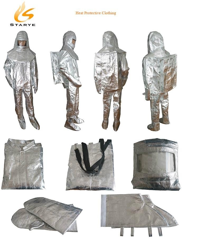 Firefighting Protective Coverall 1000 Degree Heat Protective Clothing 5