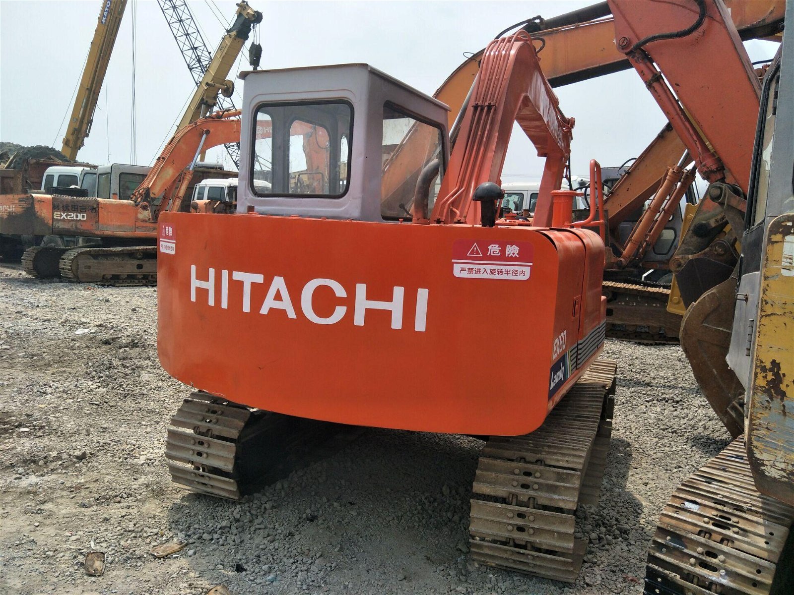 Used Hitachi EX60 EX100 EX120 Mini Japanese Crawler Excavator 3