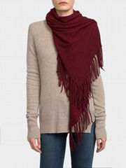 new style fasion lady scarf 100% cashmere