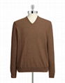 men cashmere sweater V neck 