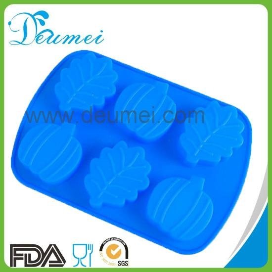Food Grade Pumpkin and Leaf Silicone Baking Mold Cake Mould