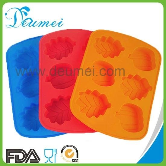 Food Grade Pumpkin and Leaf Silicone Baking Mold Cake Mould 4