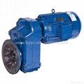 Parallel shaft helical geared motor