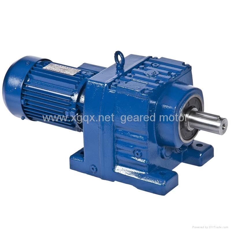 R series of helical geared motor