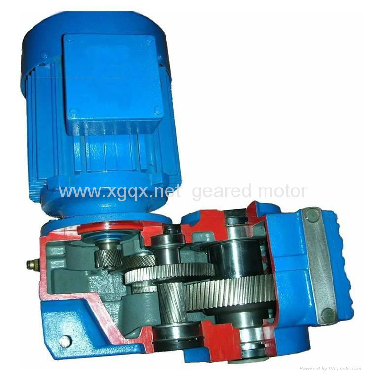 Parallel shaft helical geared motor 4
