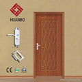 High quality mdf pvc wooden economic wood doors(HB-009)