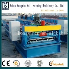 Trapezoidal roof sheet and wall panel roll forming machine 