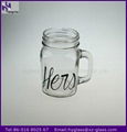 450ml mason glass jar with handle 5