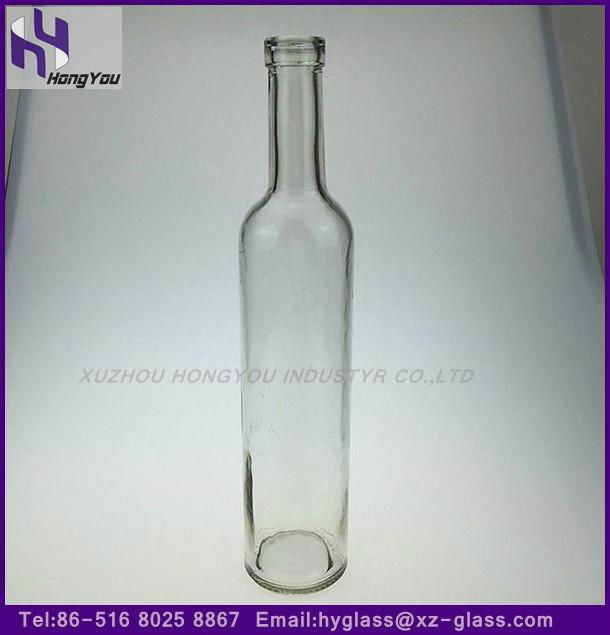 500ml Glass red wine bottle