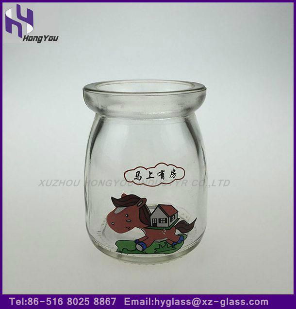 Glass pudding bottle