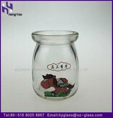 Glass pudding bottle