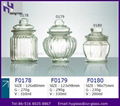 Glass sealed storage jar 2