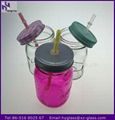 Glass mason jar without handle 2