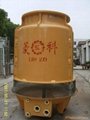 50T FRP Round Low Noise Industrial Water Cooling Tower Stainless Steel 3