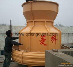 350T Counter Flow Round Type FRP Water Cooling Tower