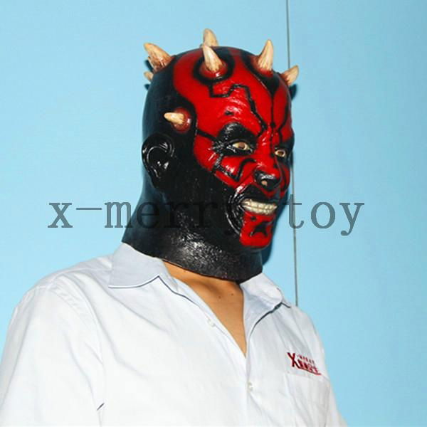 halloween latex horror Darth Maul mask  4