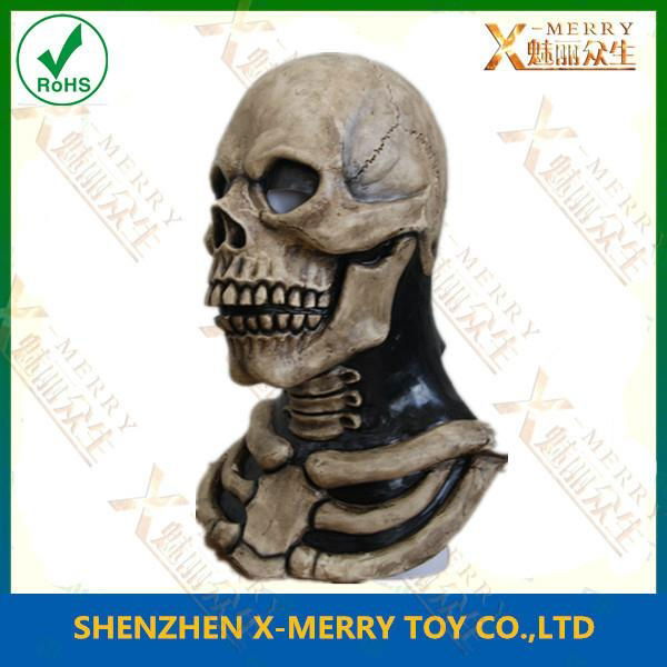 hot-selling latex skull horror halloween mask  5