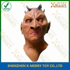 Demon monster hallwoeen latex mask for sale