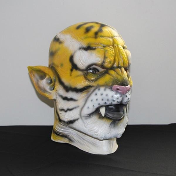 Male leopard animal latex mask for stag party halloween  3