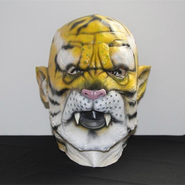 Male leopard animal latex mask for stag party halloween  1