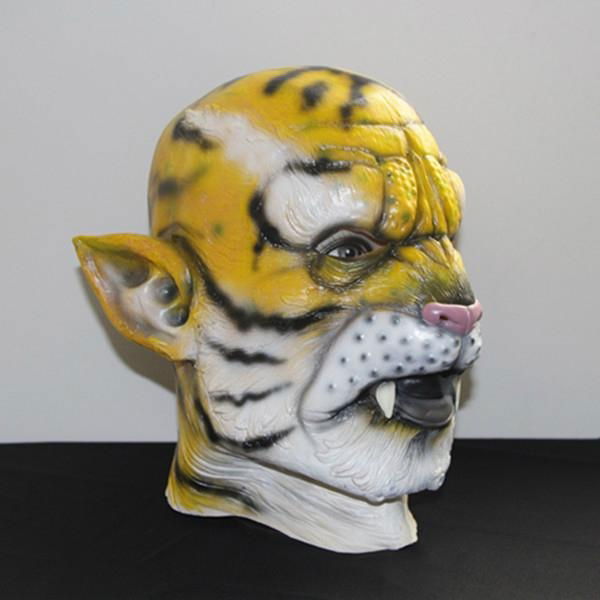 Male leopard animal latex mask for stag party halloween  4