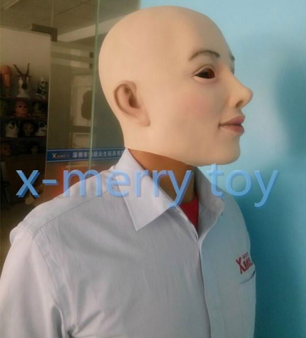 Sex transgender dress up for man adult realistic human mask  4