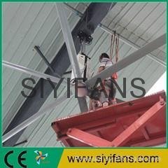 20ft New Energy Efficient HVLS Ceiling Large Industrial Fan 2