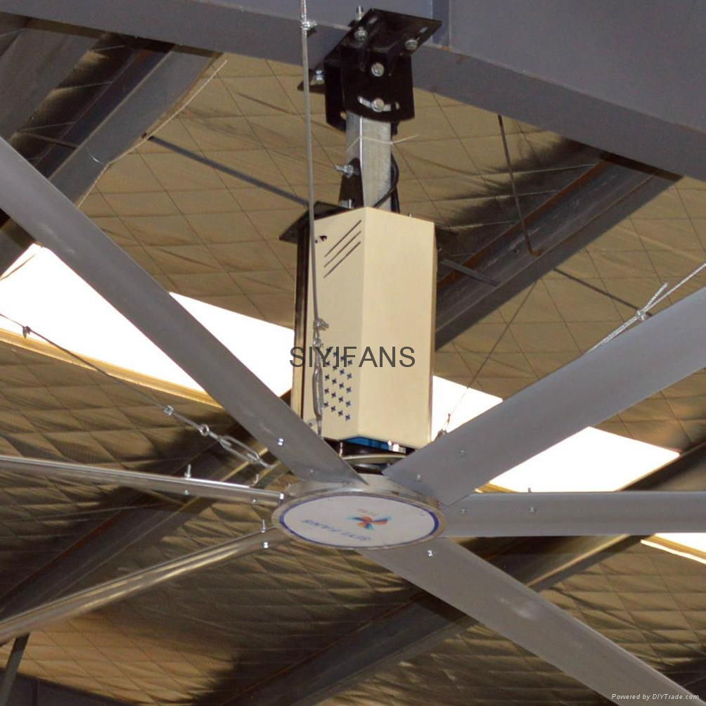 24ft Energy Saving 6 Blades Aluminum Alloy Commercial Ceiling Fan