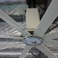 6100mm Big Ass Warehouse Ventilation VFD Speed Control Industrial Big HVLS Fan 3