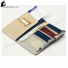 Passport Holder Immitation Leather Women's Men's Travel Passport Cover Card Case