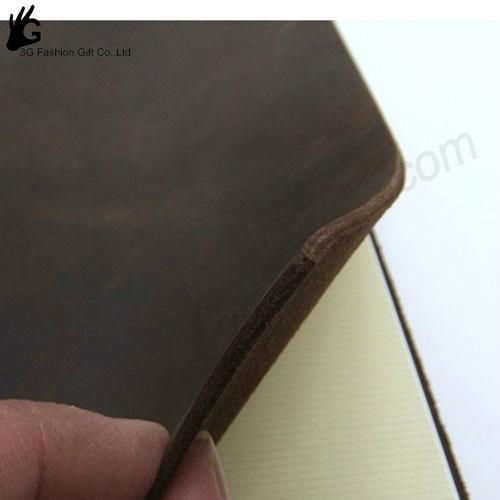 vintage leather blocks notebook