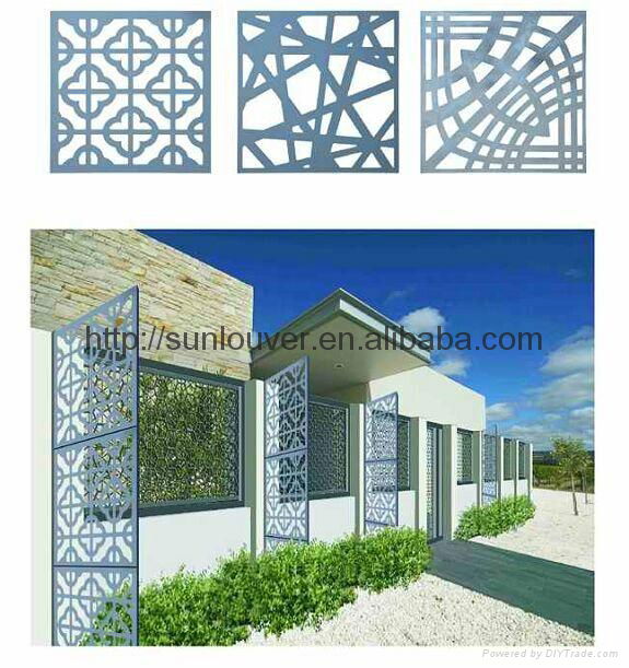 Custom laser cut aluminum panels /metal fences 4