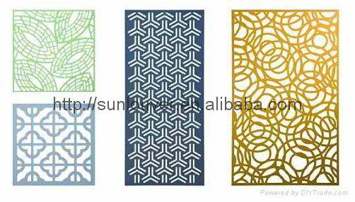 Custom laser cut aluminum panels /metal fences 5