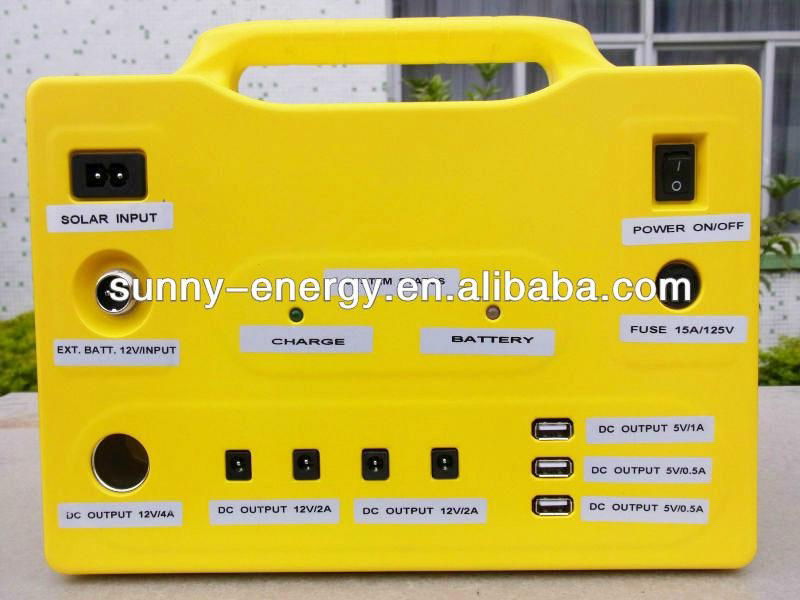  small portable solar power system/ solar generator for light, cellphone, fans d 3